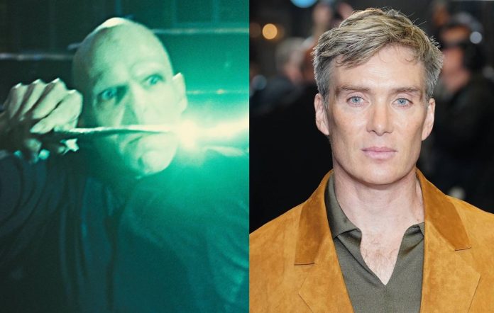 Ralph Fiennes as Voldemort in 'Harry Potter And The Order Of The Phoenix' and Cillian Murphy
