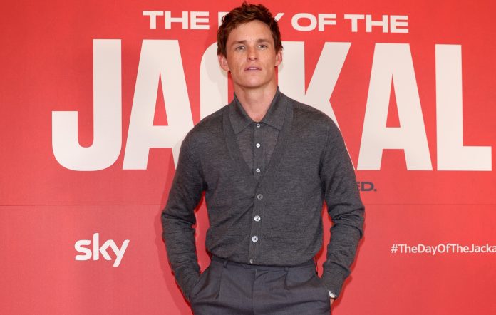 Eddie Redmayne at the premiere for 'Day Of The Jackal'
