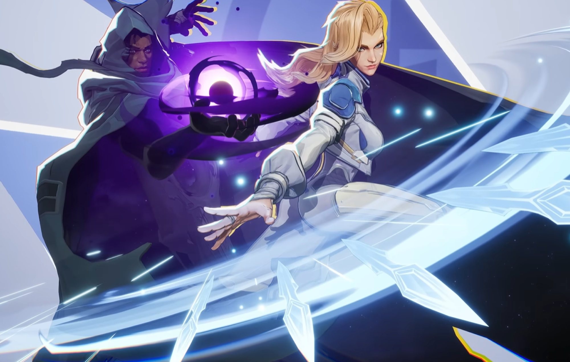 Marvel Rivals Characters: Cloak and Dagger can be seen using their abilities