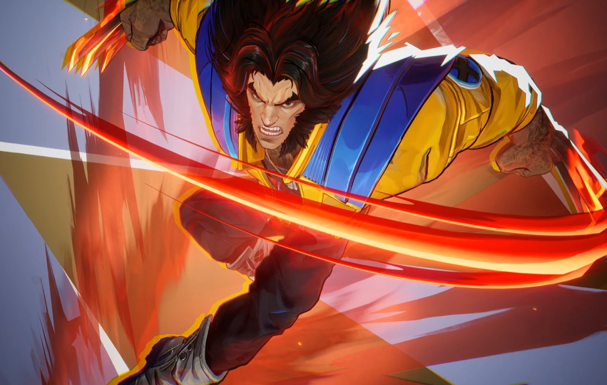 Marvel Rivals Characters: Wolverine can be seen swiping at the camera