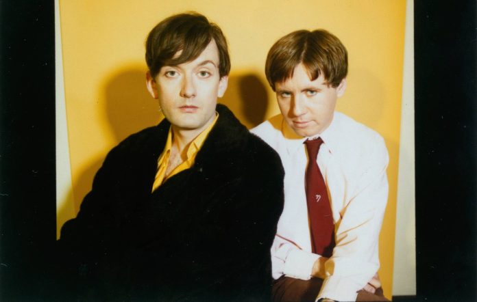 Jarvis Cocker and Mark Webber in 'I'm With Pulp – Are You'. Credit: Pat Pope