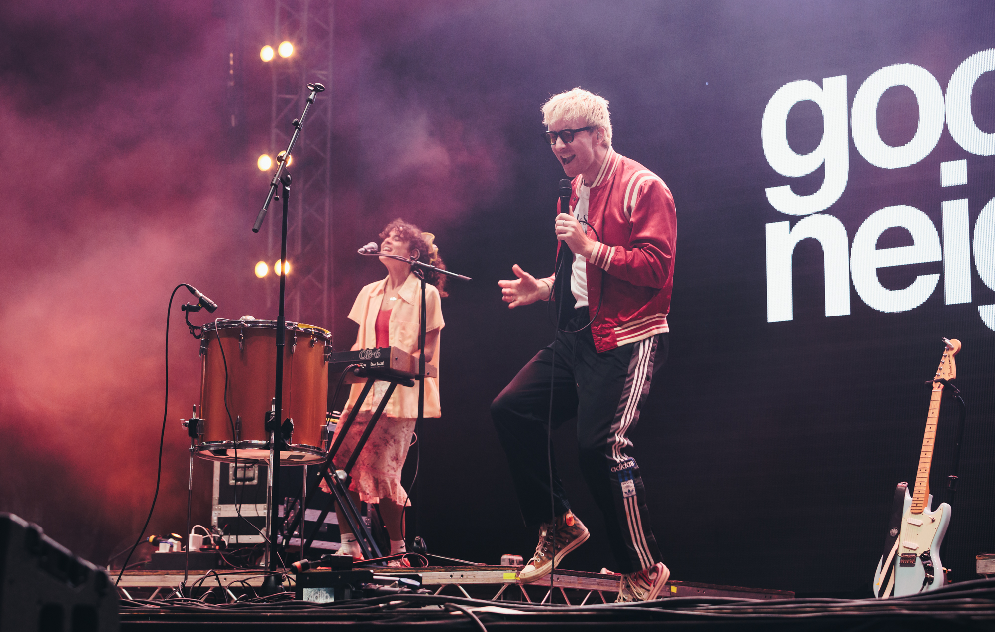Good Neighbours live at Reading 2024. Credit: Andy Ford for NME