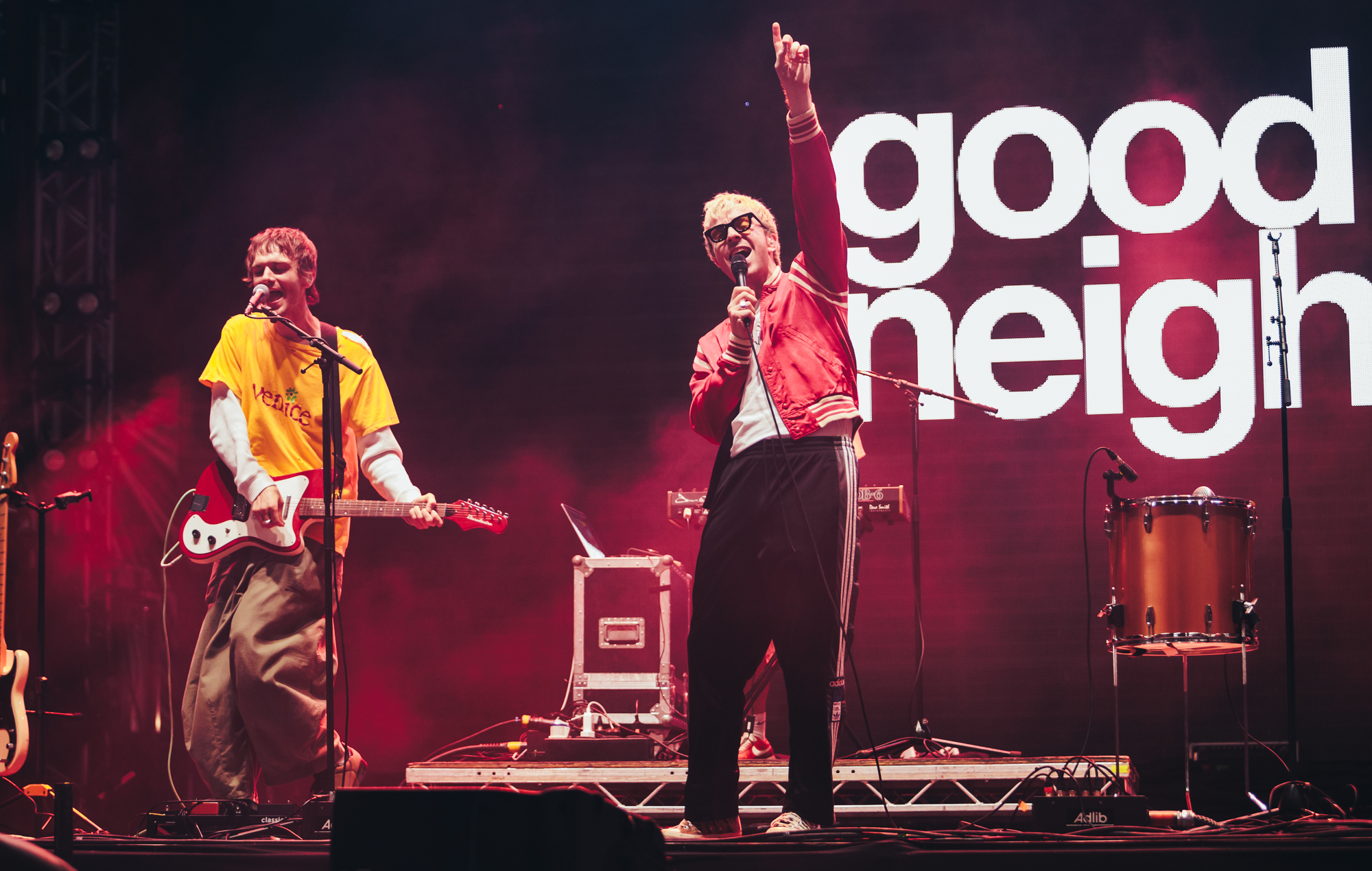 Good Neighbours live at Reading 2024. Credit: Andy Ford for NME