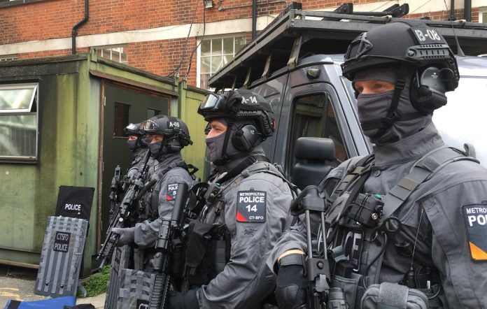 Members of the Met Police's elite counter-terror firearms unit.